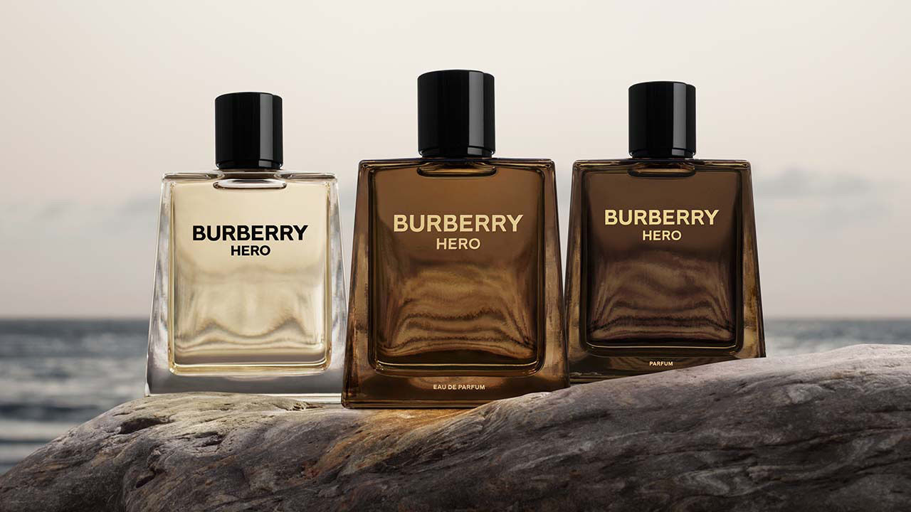 bottles of burberry fragrances