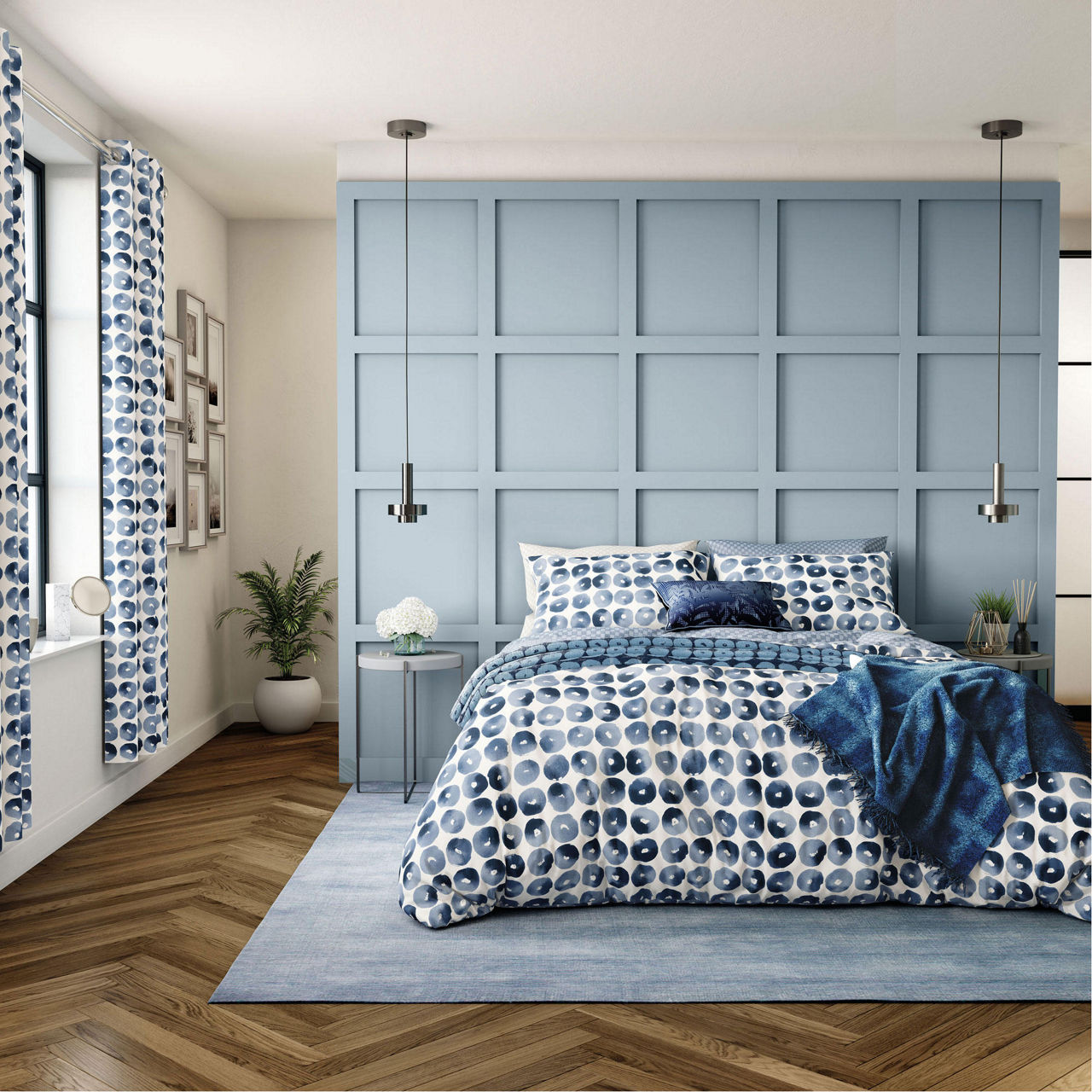 HELENA SPRINGFIELD Ornella Coordinated Bedding Indigo