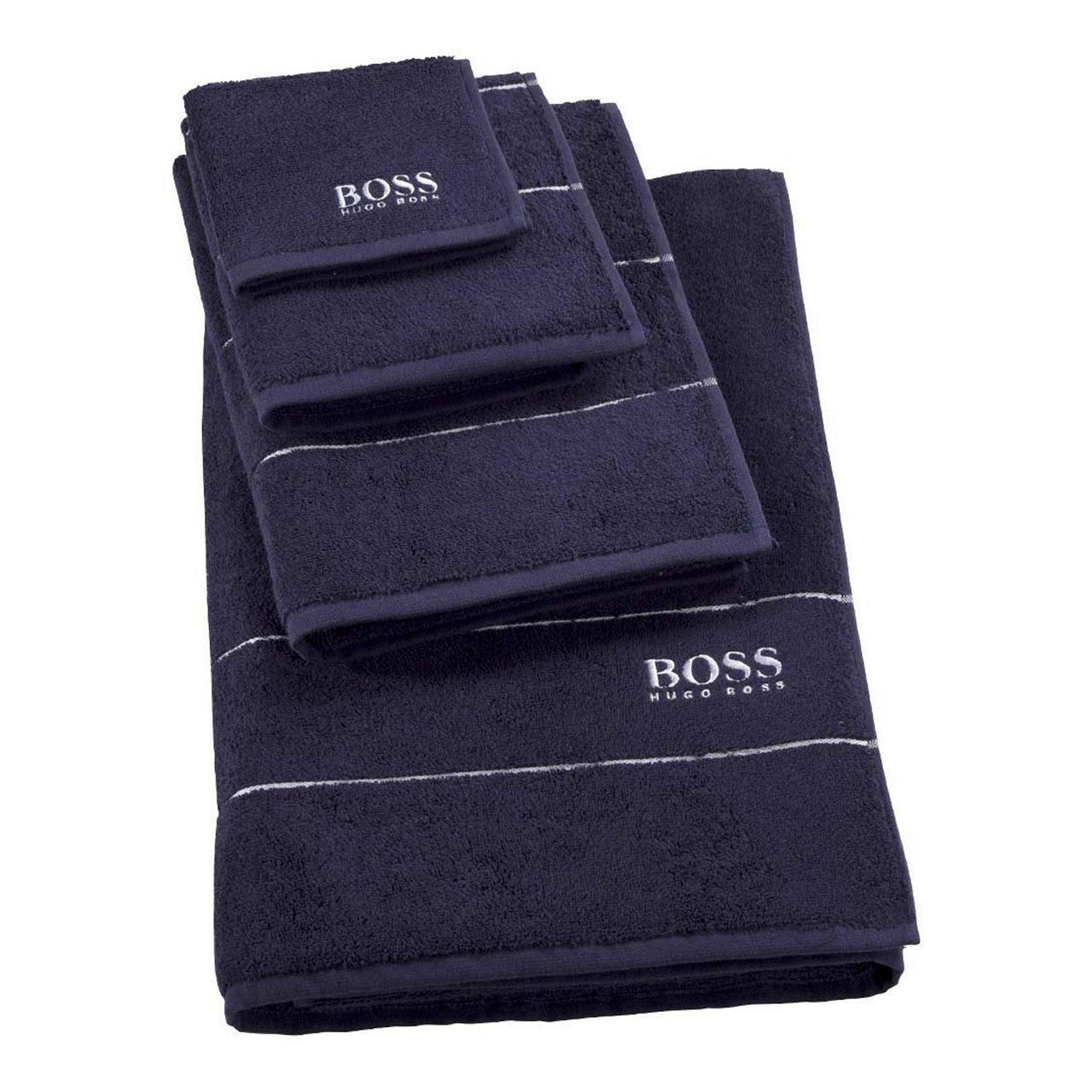 HUGO BOSS HOME Plain Towels Navy