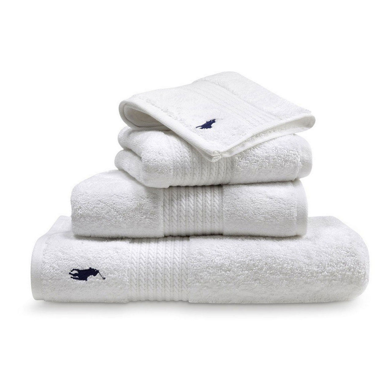 RALPH LAUREN HOME Player Towels White