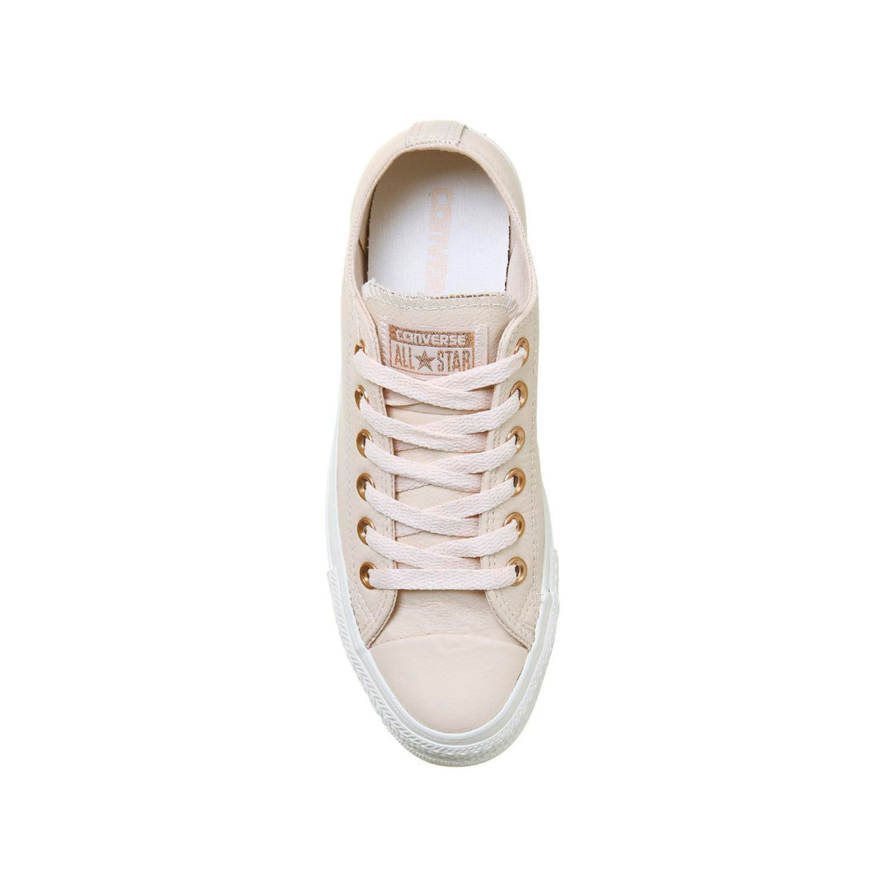 CONVERSE All Star Leather Low Tops ROSE TAN