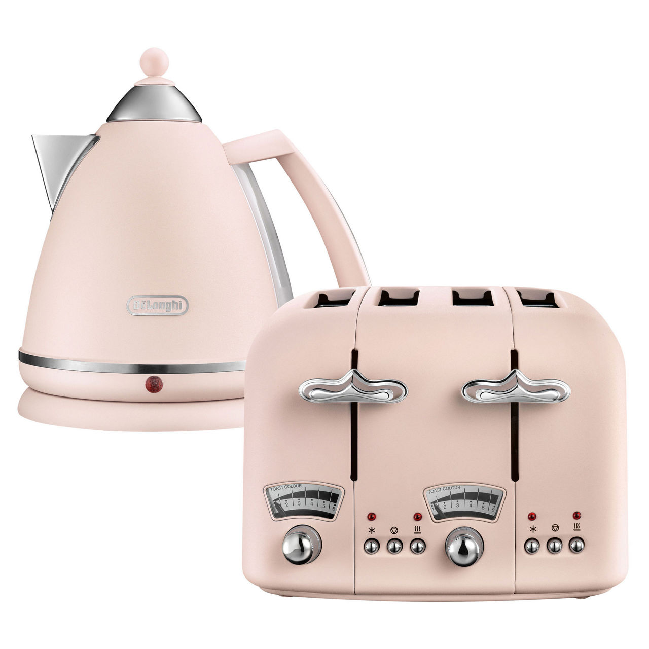 Pink kettle 2025 and toaster sets