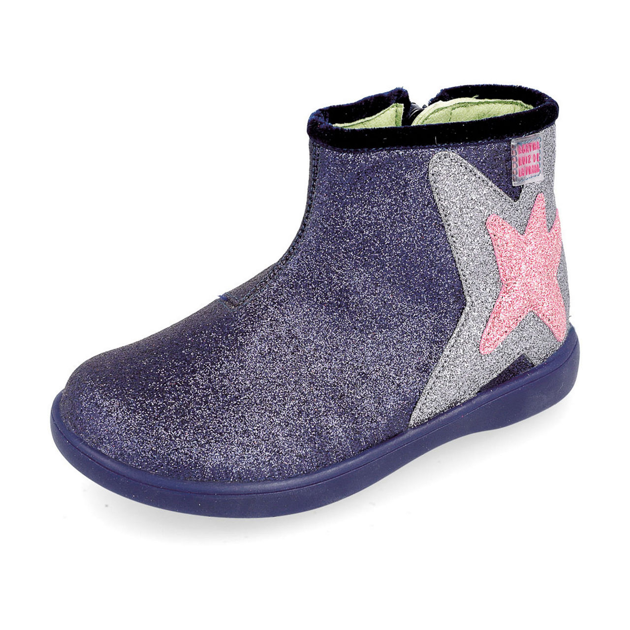 AGATHA RUIZ DE LA PRADA Girls Glitter Star Ankle Boots