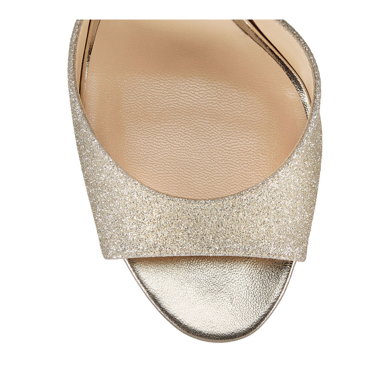 JIMMY CHOO Annie 85 Dusty Glitter Sandals