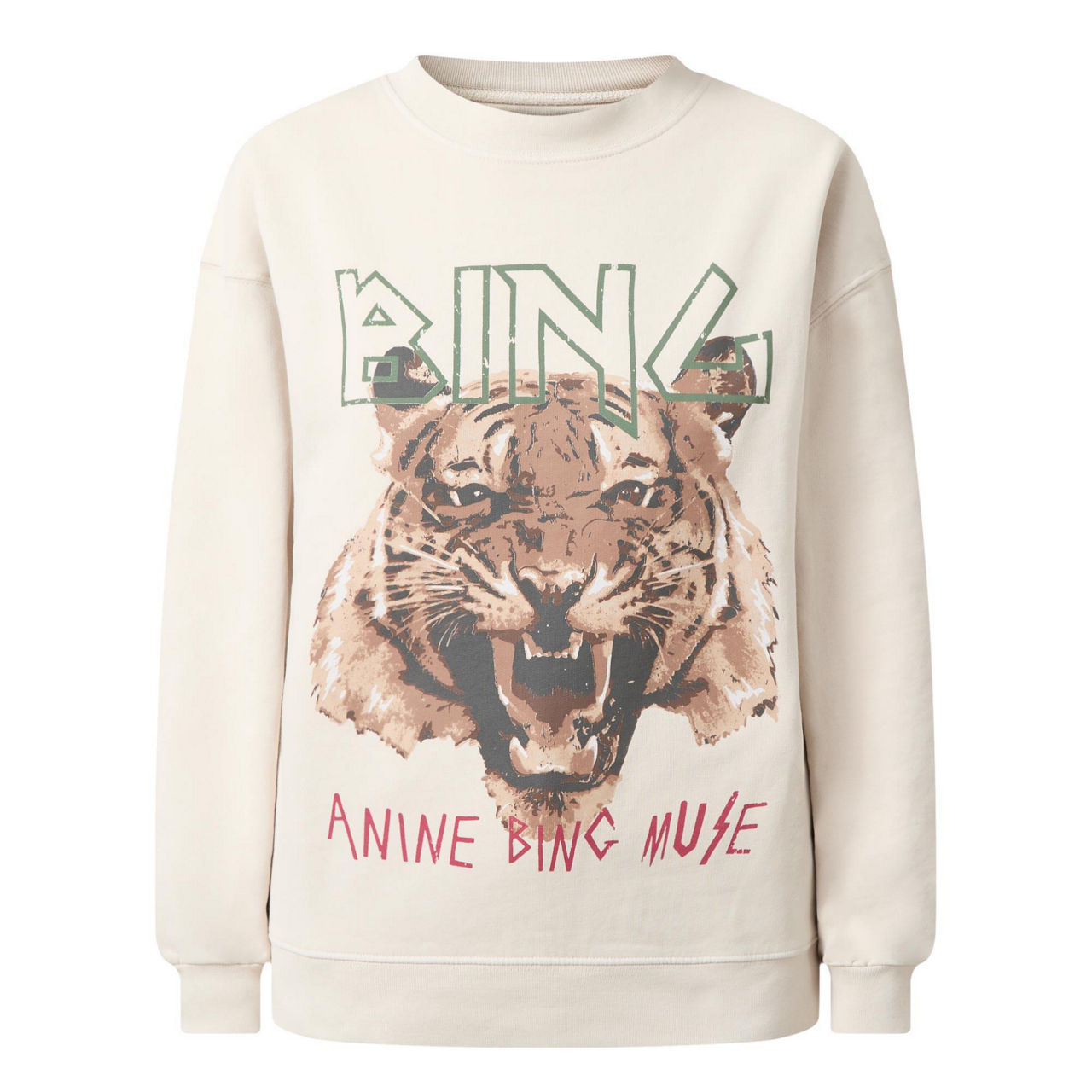 Anine Bing TIGER SWEATSHIRT IN STONE wegotgutters