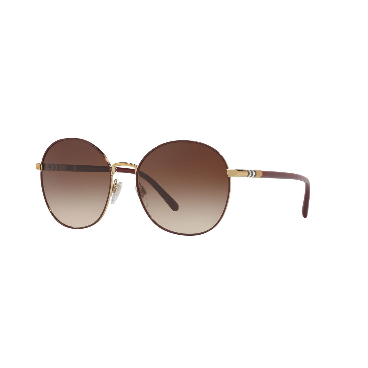 BURBERRY Round Sunglasses BE3094 56 BROWN