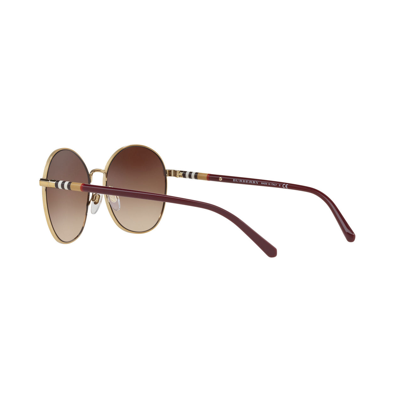 BURBERRY Round Sunglasses BE3094 56 BROWN