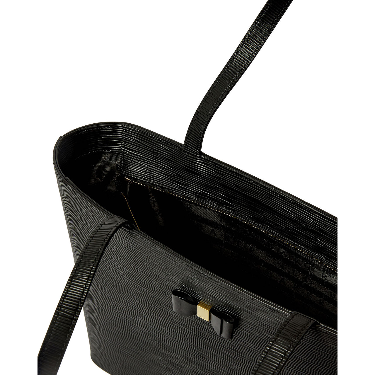 TED BAKER Deannah Bow Detailed Shopper Bag BLACK