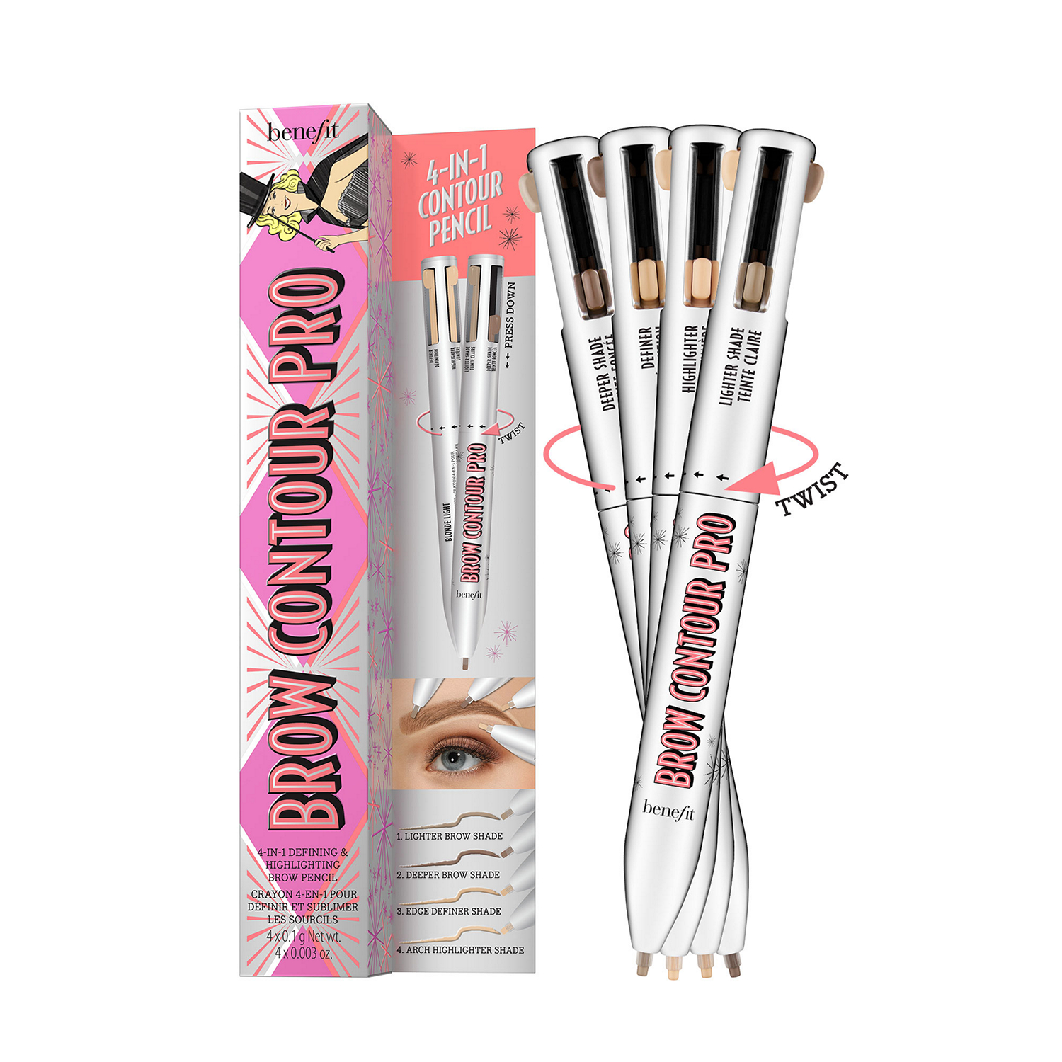 Brow Contour Pro 4-In-1 Defining & Highlighting Brow Pencil