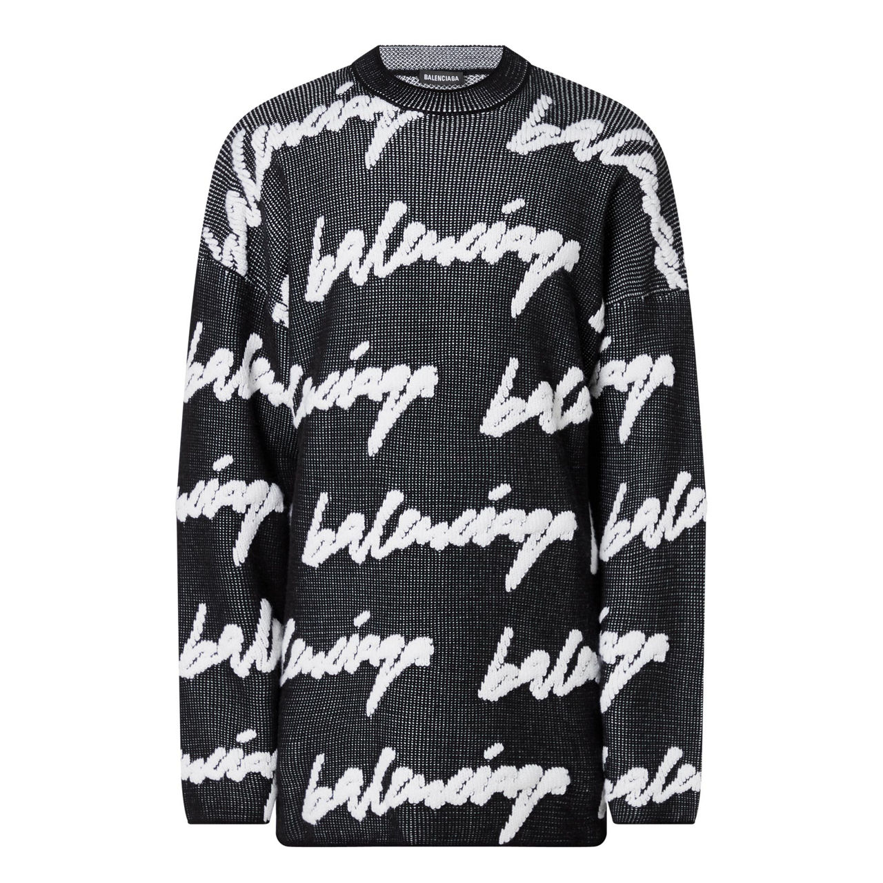 Balenciga Scribble Logo Oversized Shirt 2024