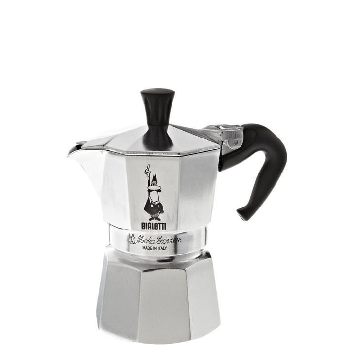  Original Bialetti Moka Express - 3 tazas de café expreso,  máquina para hacer café expreso y cucharas pequeñas de madera Zonoz (3 tazas,  6.5 onzas líquidas, 6.8 fl oz) : Hogar y Cocina