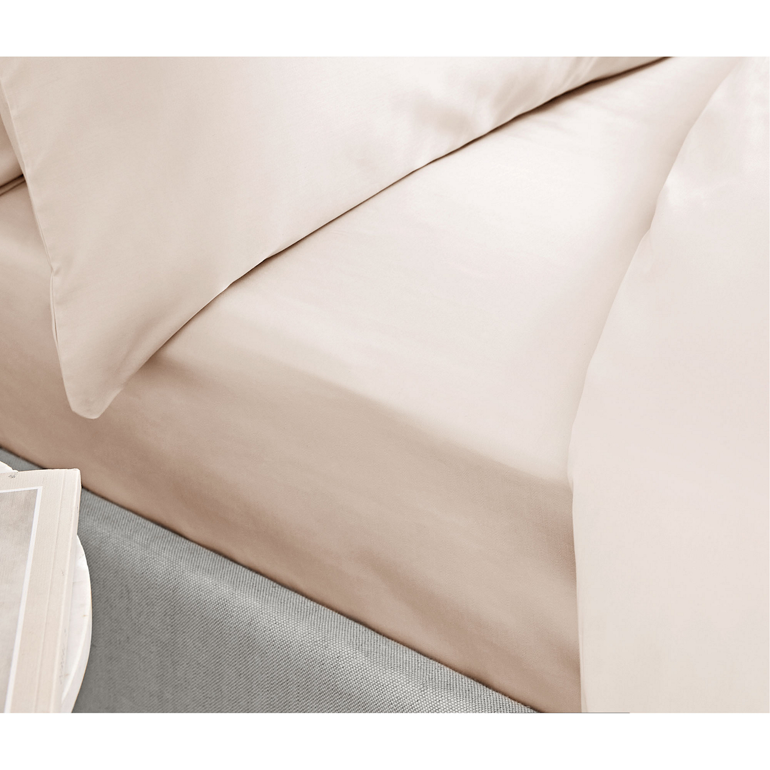 400 TC Cotton Sateen Fitted Sheet