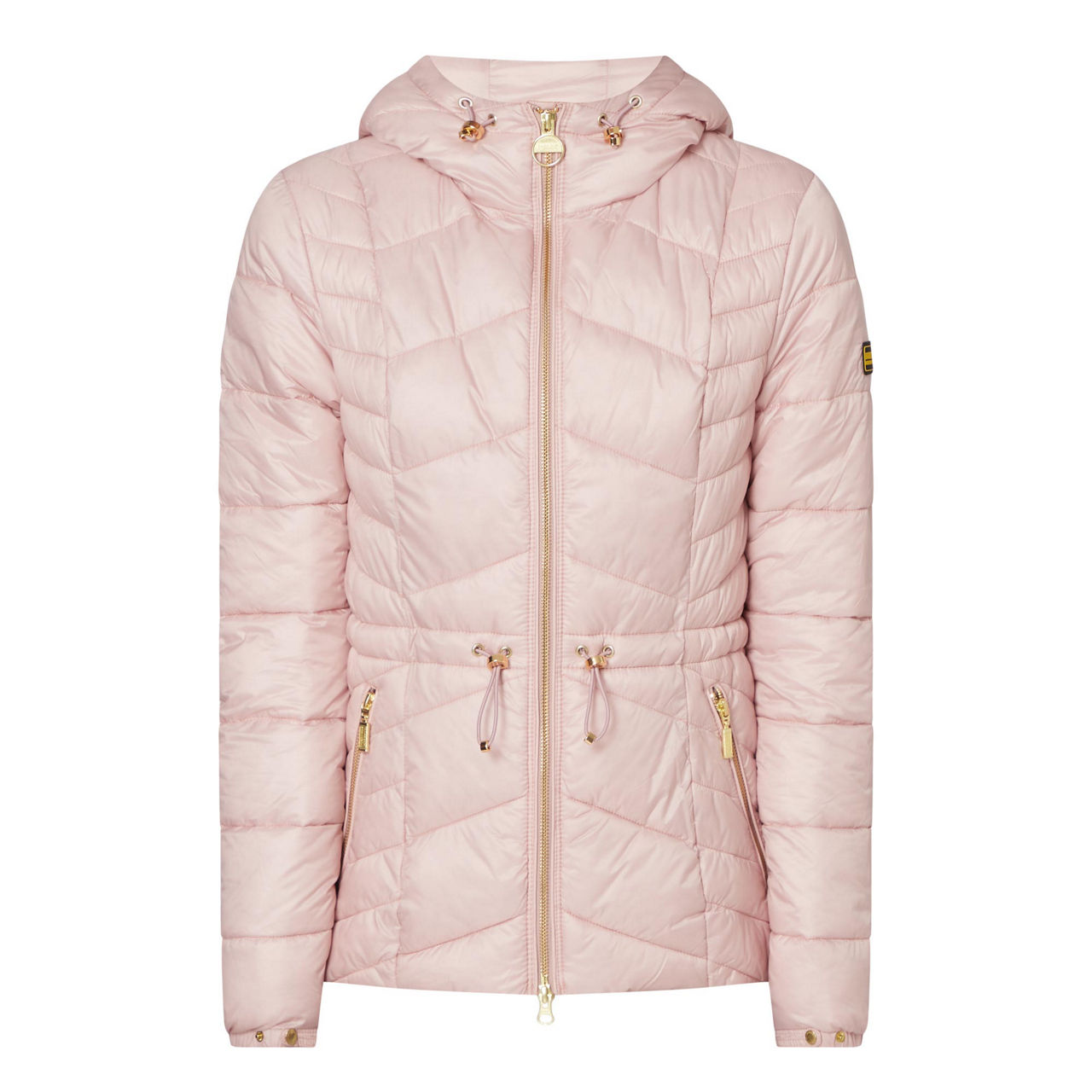 Barbour international ace quilted jacket hot sale with hood