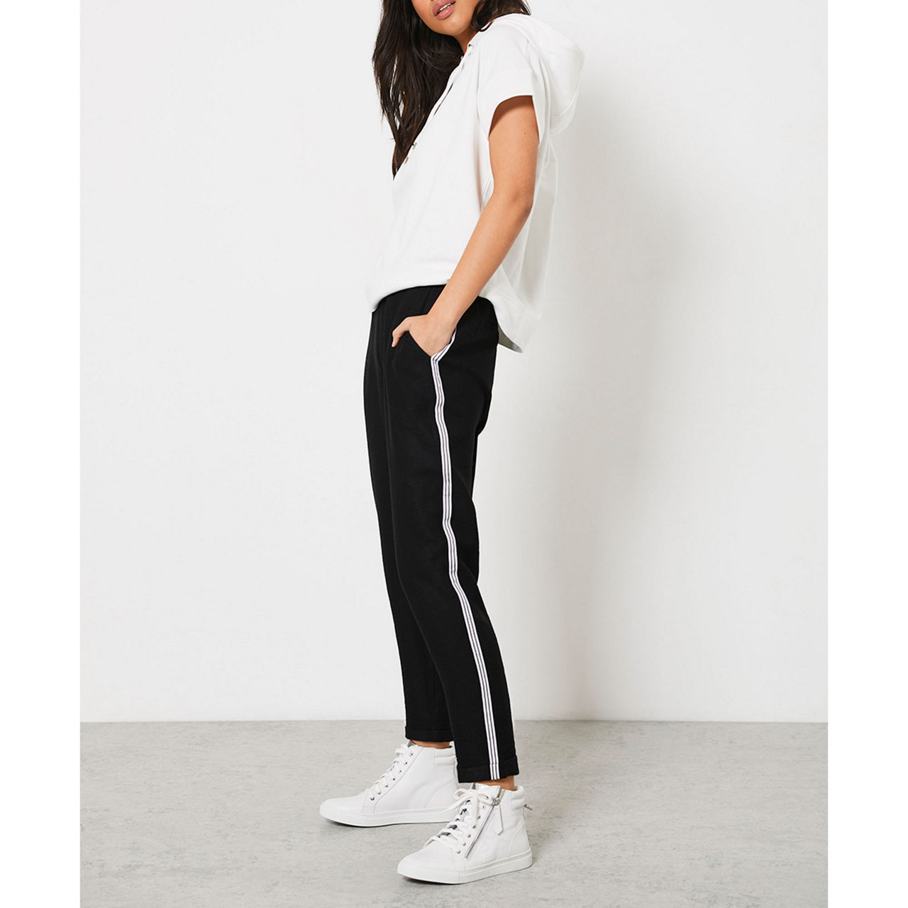 Mint velvet side stripe sales joggers