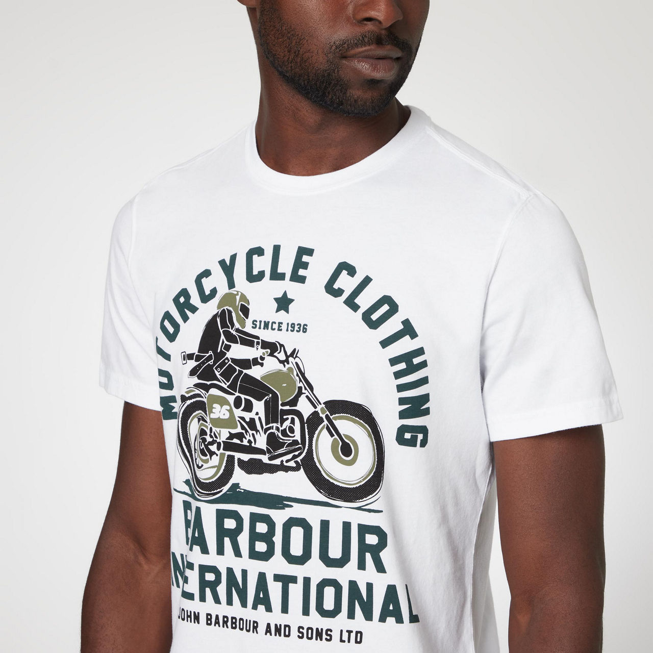 BARBOUR INTERNATIONAL Motorbike Logo T Shirt