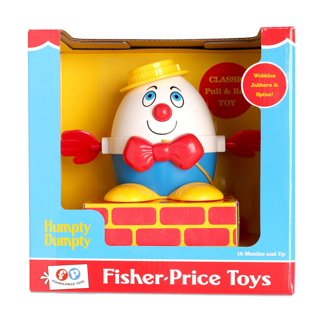 FISHER PRICE Humpty Dumpty Pull And Roll Classic Toy Multi