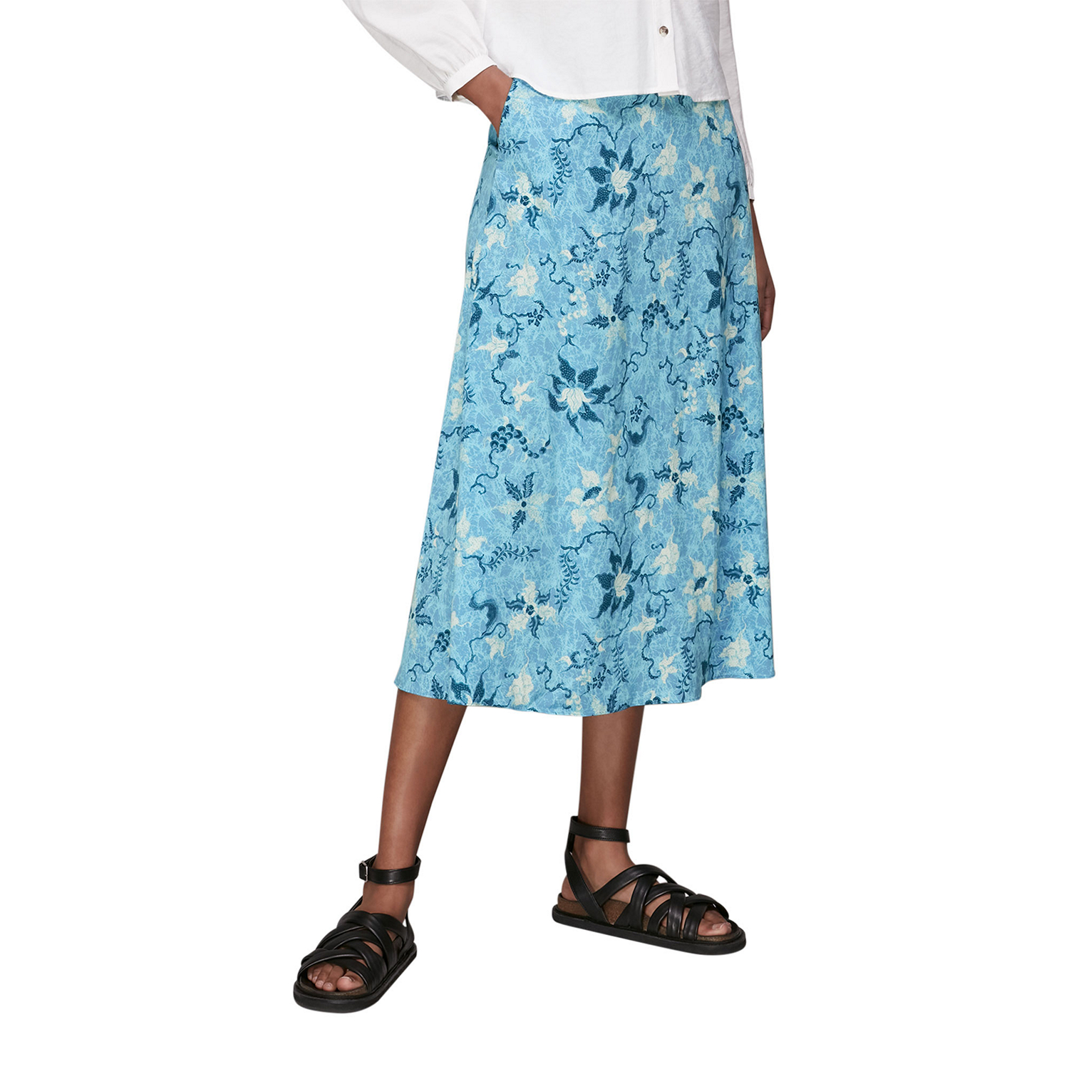 Batik Garland Print Skirt