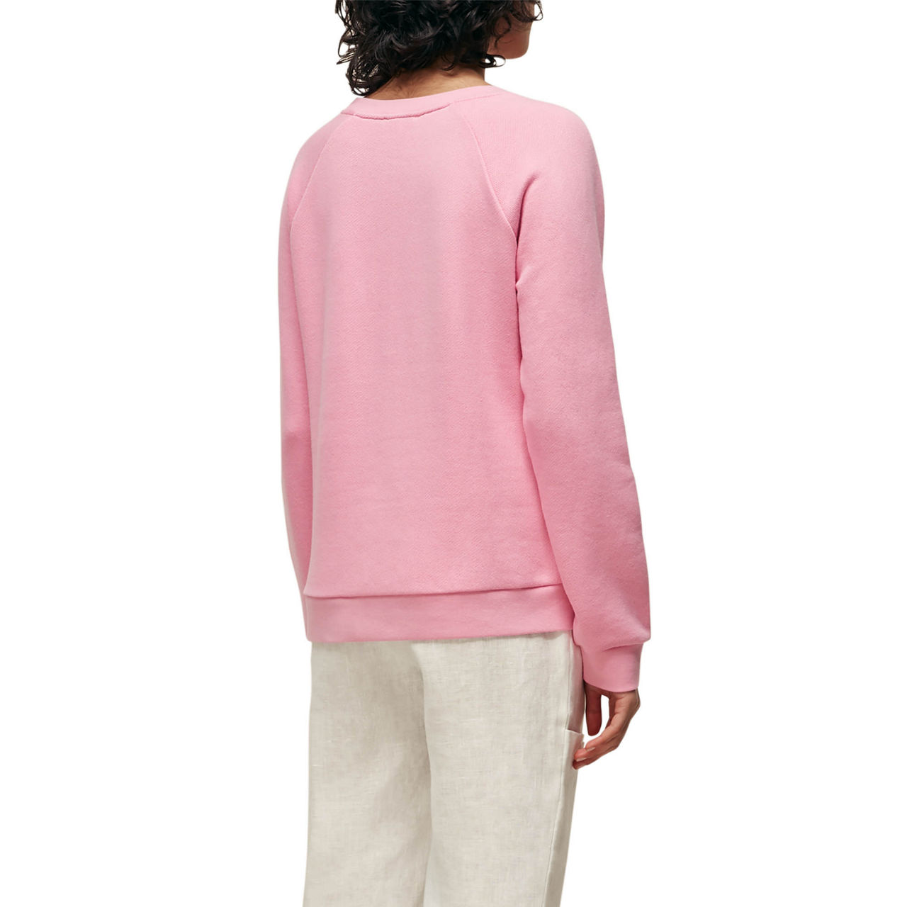 WHISTLES The Sustainable Edit Bonjour Logo Sweatshirt - Pink