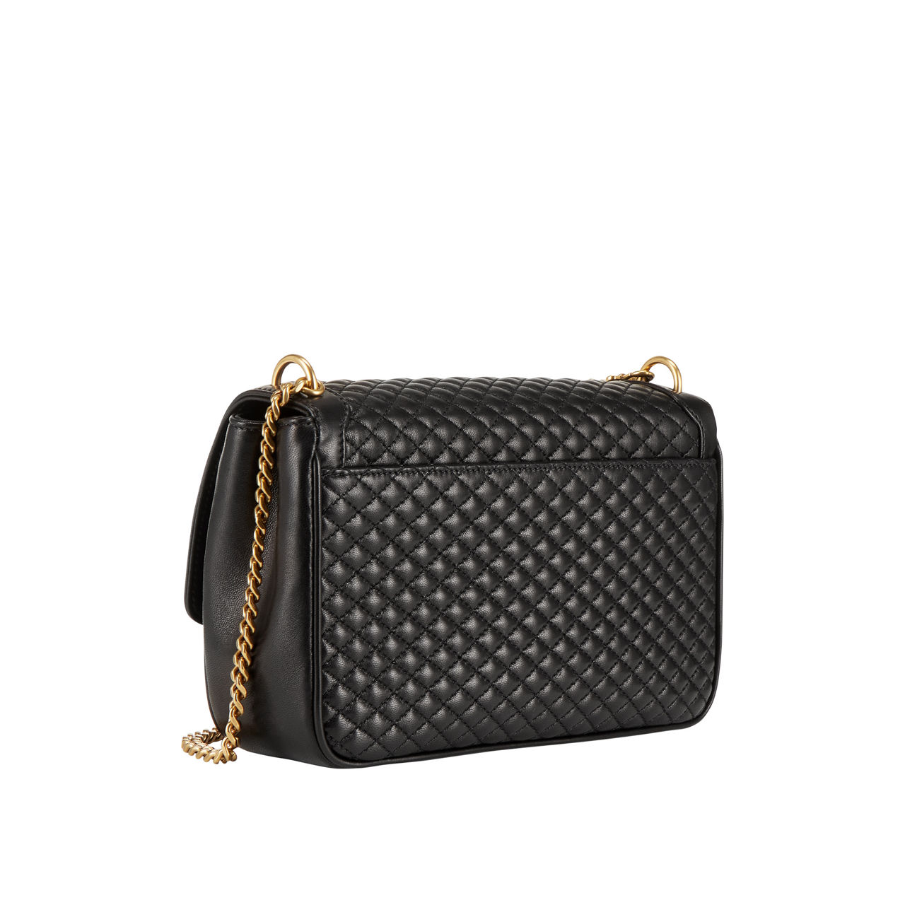 SAINT LAURENT Victoire Quilted Leather Chain Bag