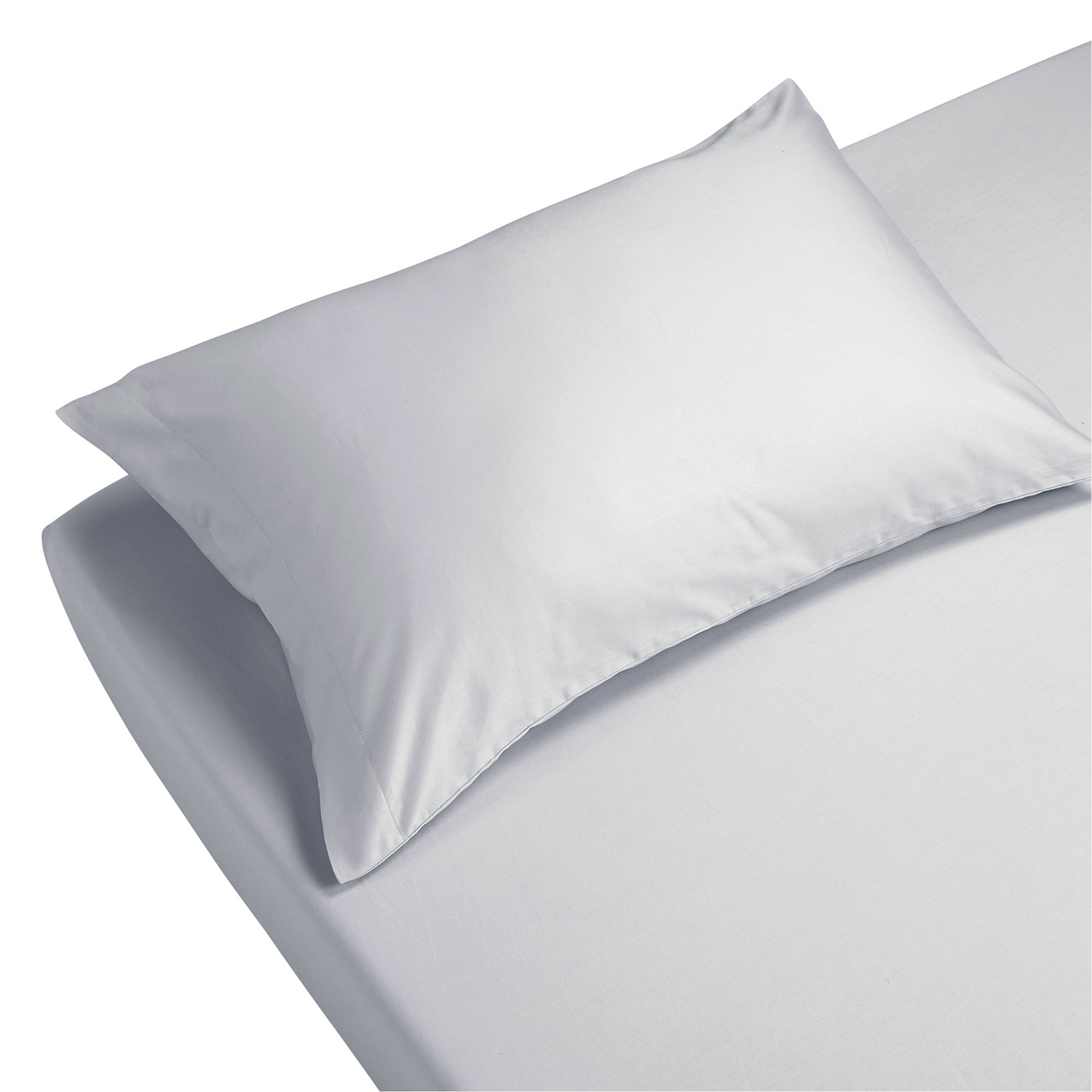 400 Thread Count Sateen Fitted Sheet Platinum