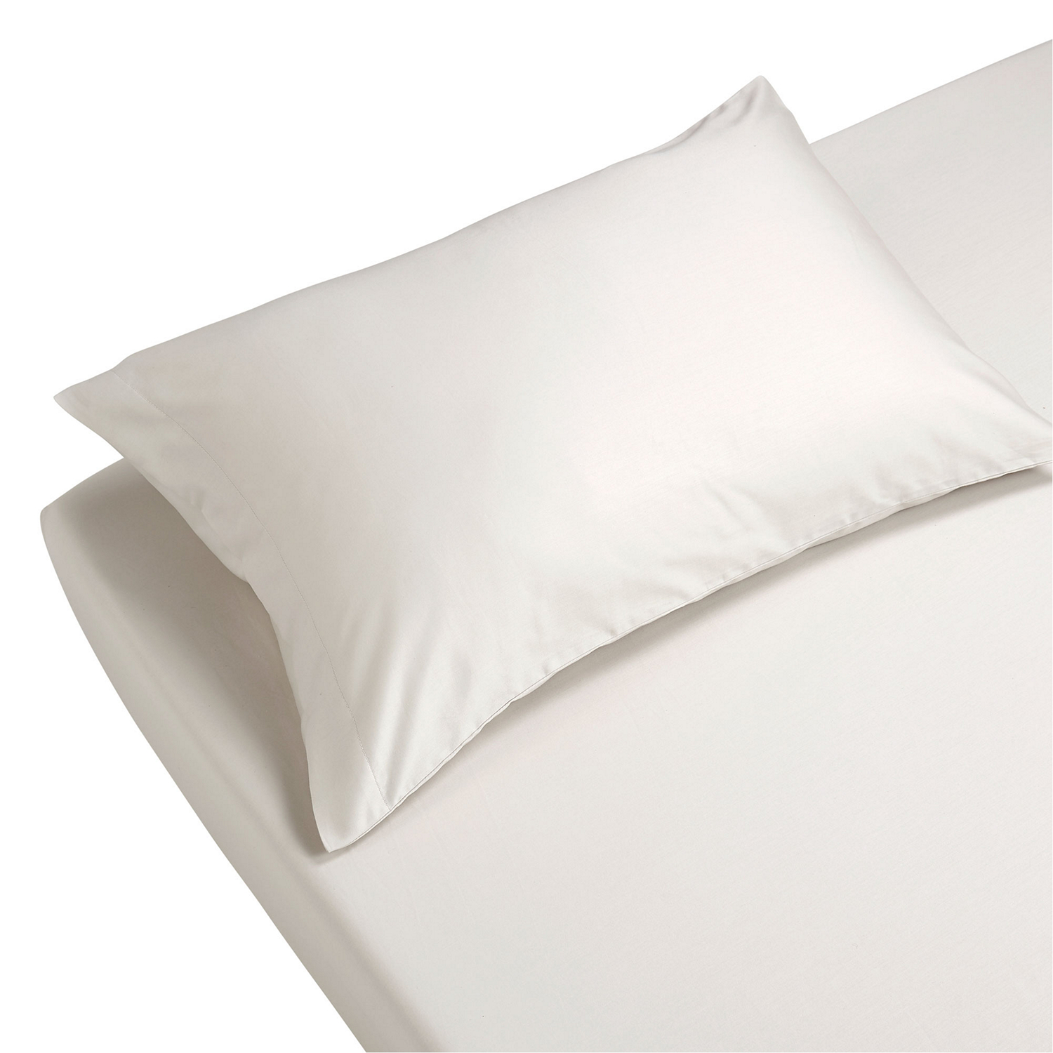 400 Thread Count Sateen Fitted Sheet Ivory