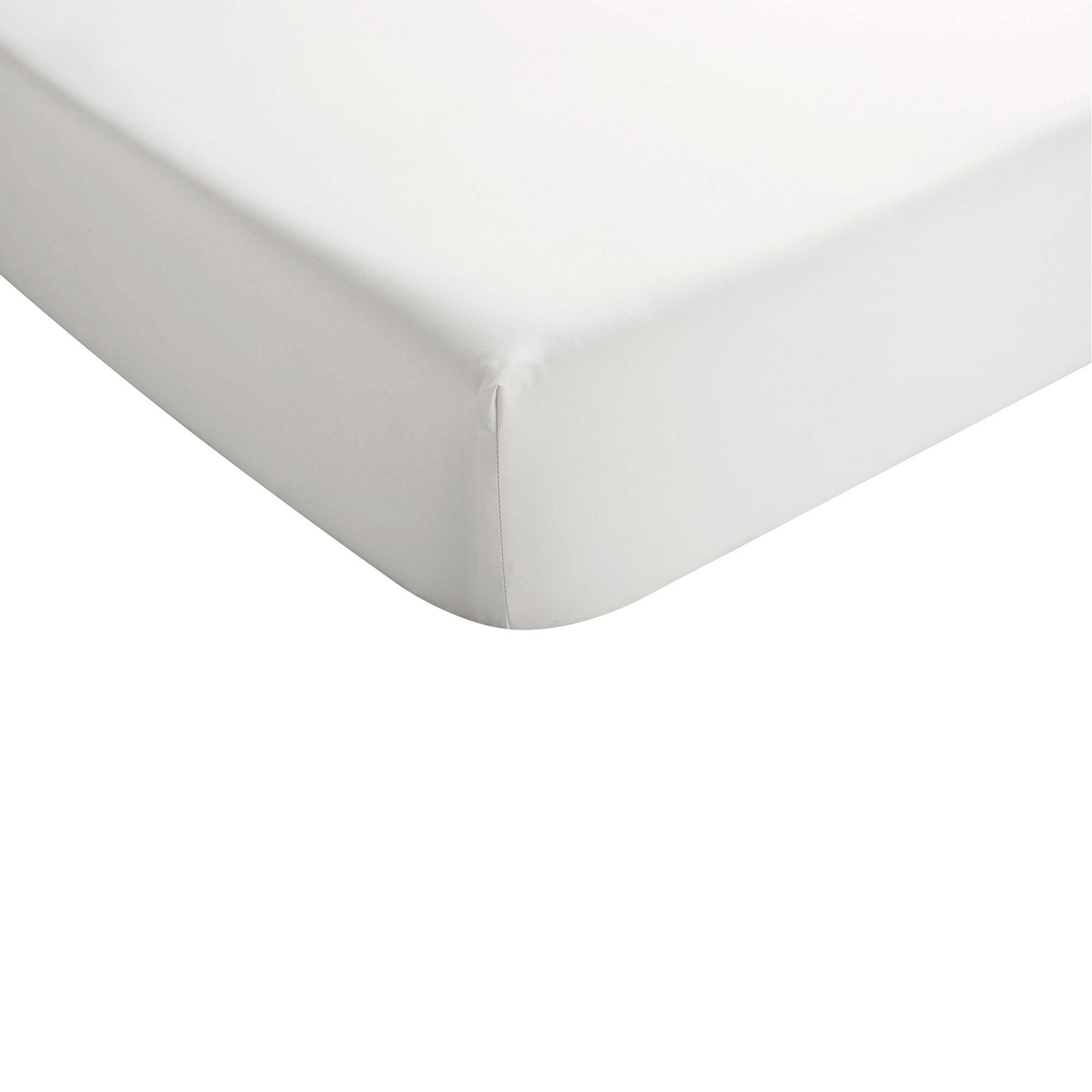 400 Thread Count Sateen Fitted Sheet White