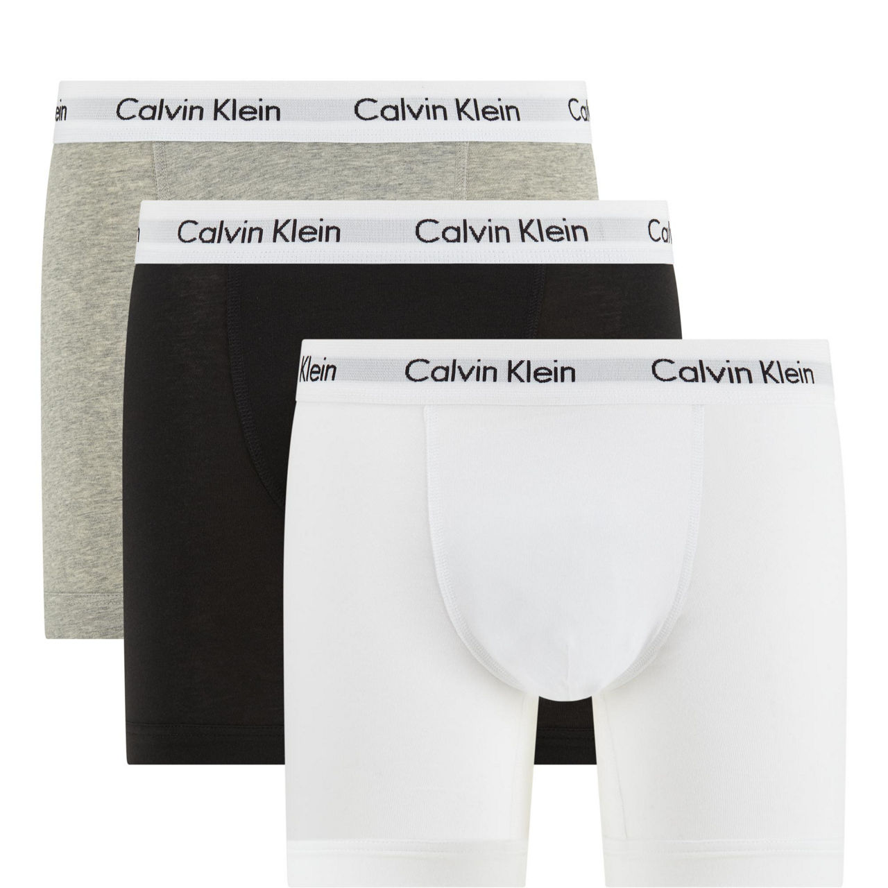 CALVIN KLEIN - Men's 3-pack briefs with monogram and logo - Grey