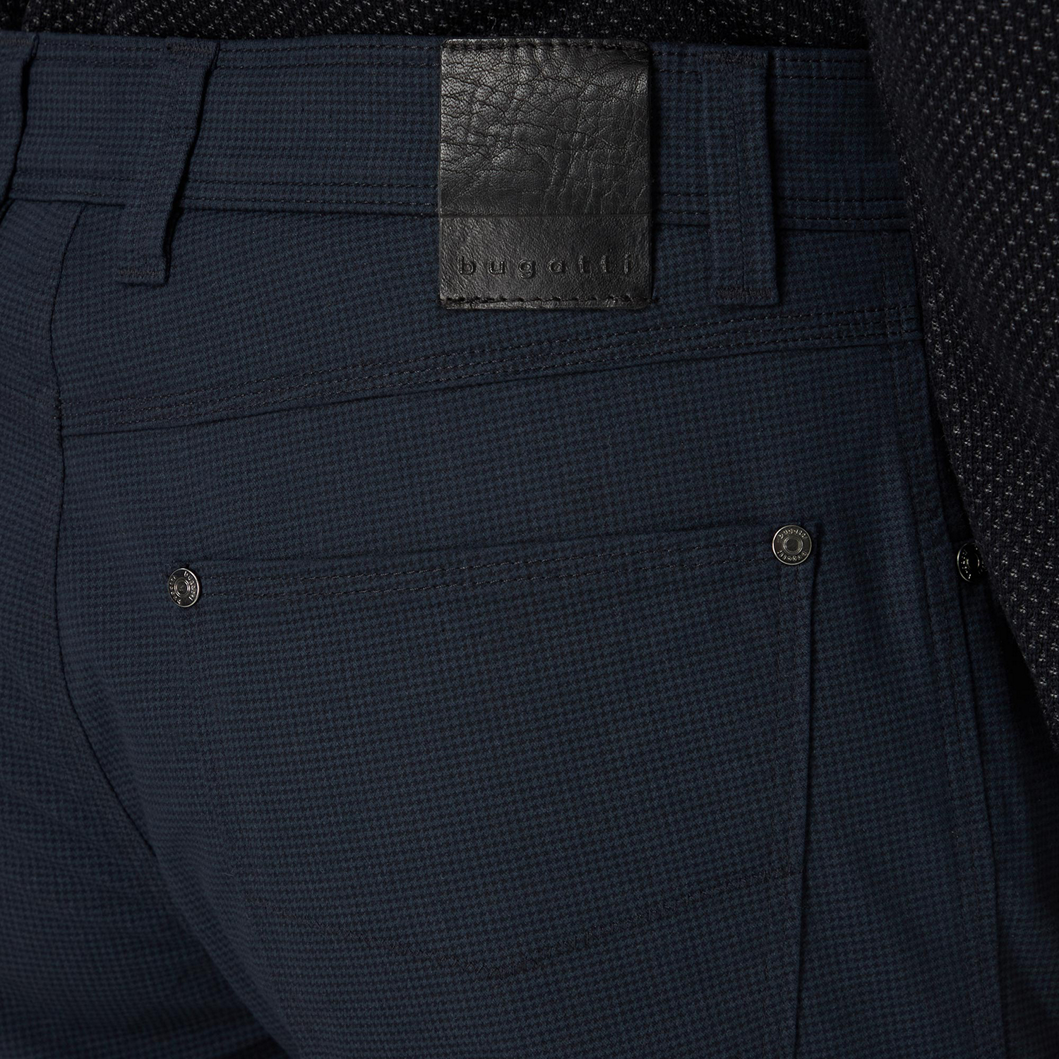 Regular Fit Micro Check Trousers