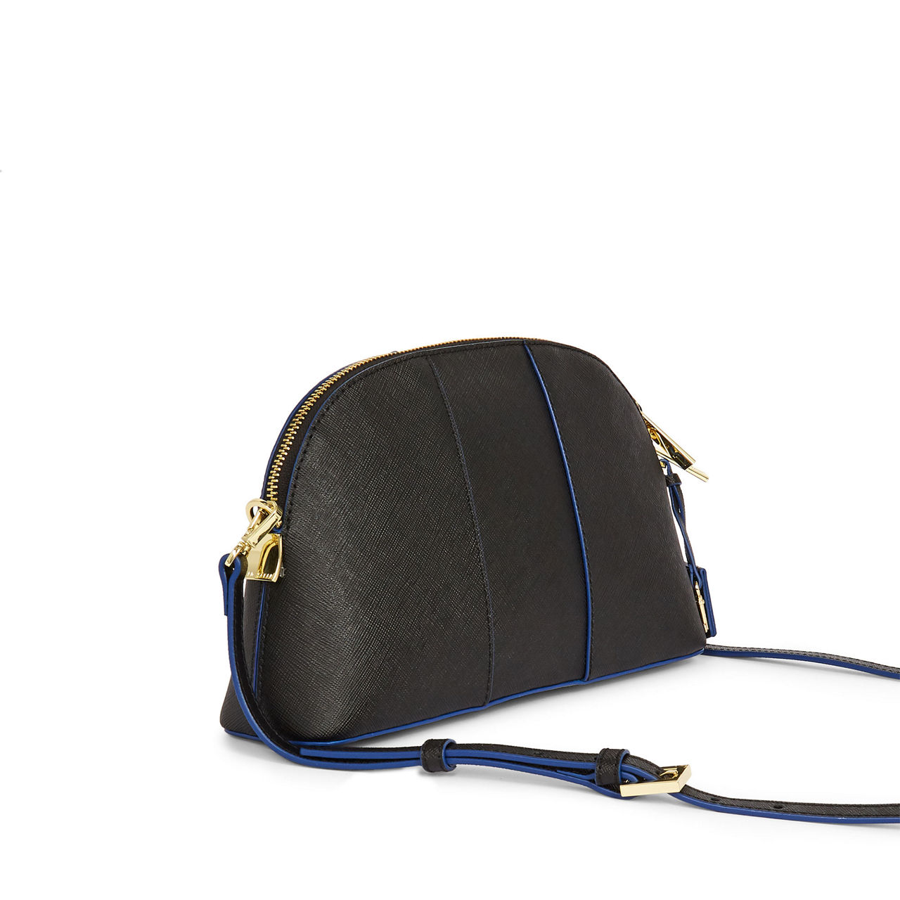 TED BAKER Barbrie Leather Hatch Dome Crossbody JET BLACK