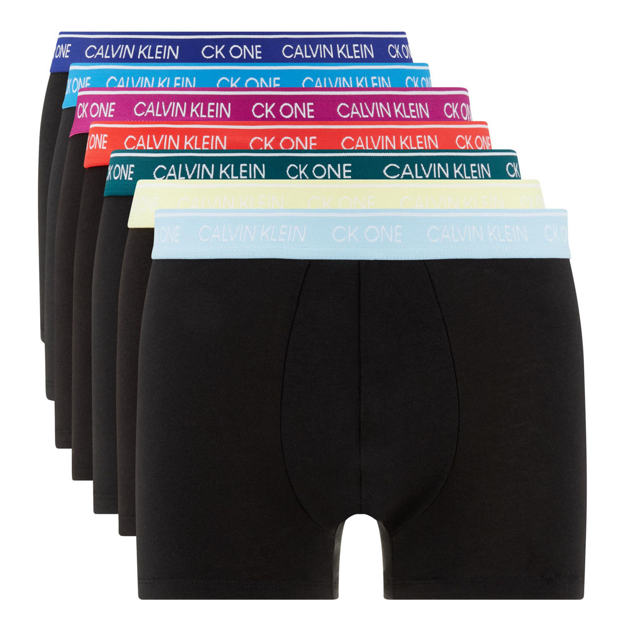 CALVIN KLEIN Seven Pack Medium Rise Trunks