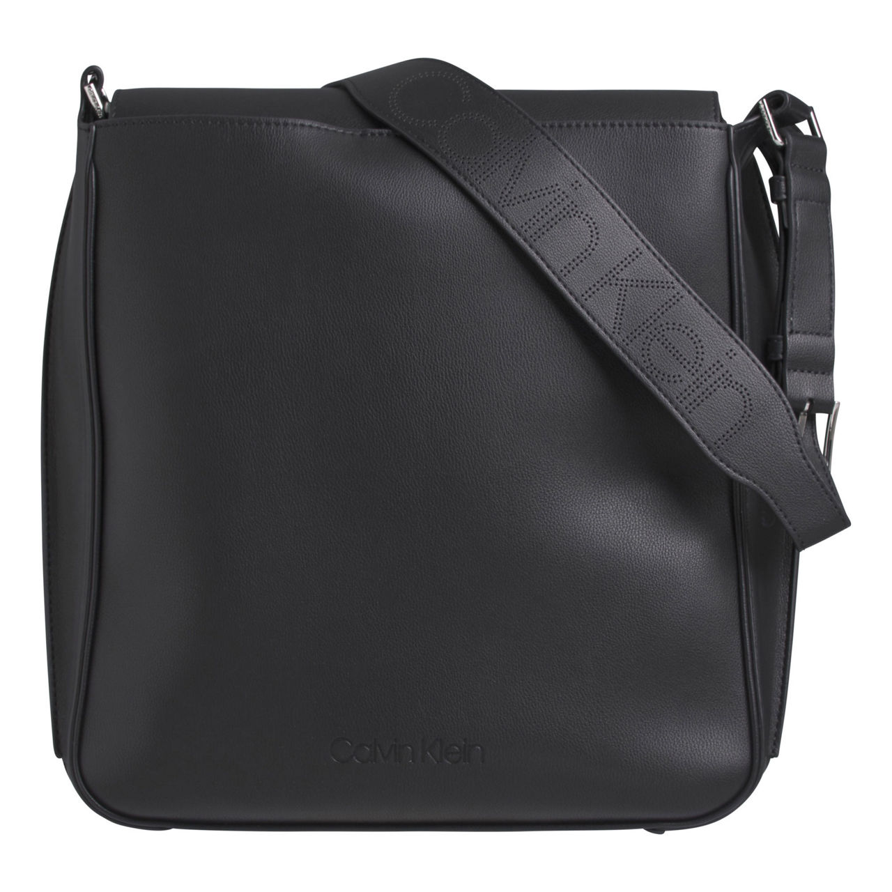 Calvin klein punched satchel deals