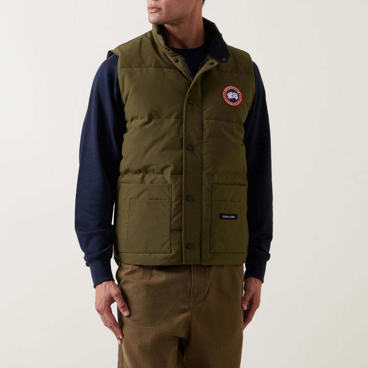 Canada goose gilet brown cheap thomas