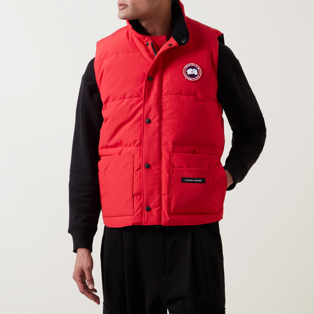 Mens red sale canada goose gilet