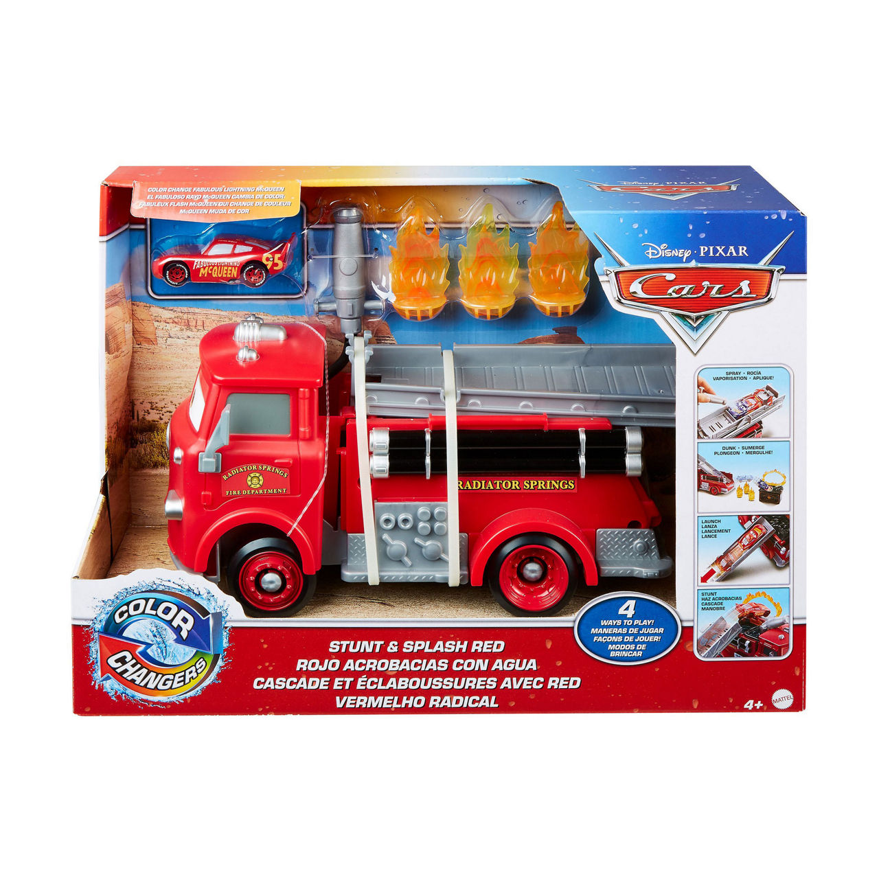FAO SCHWARZ Cars Stunt And Splash Fire Truck