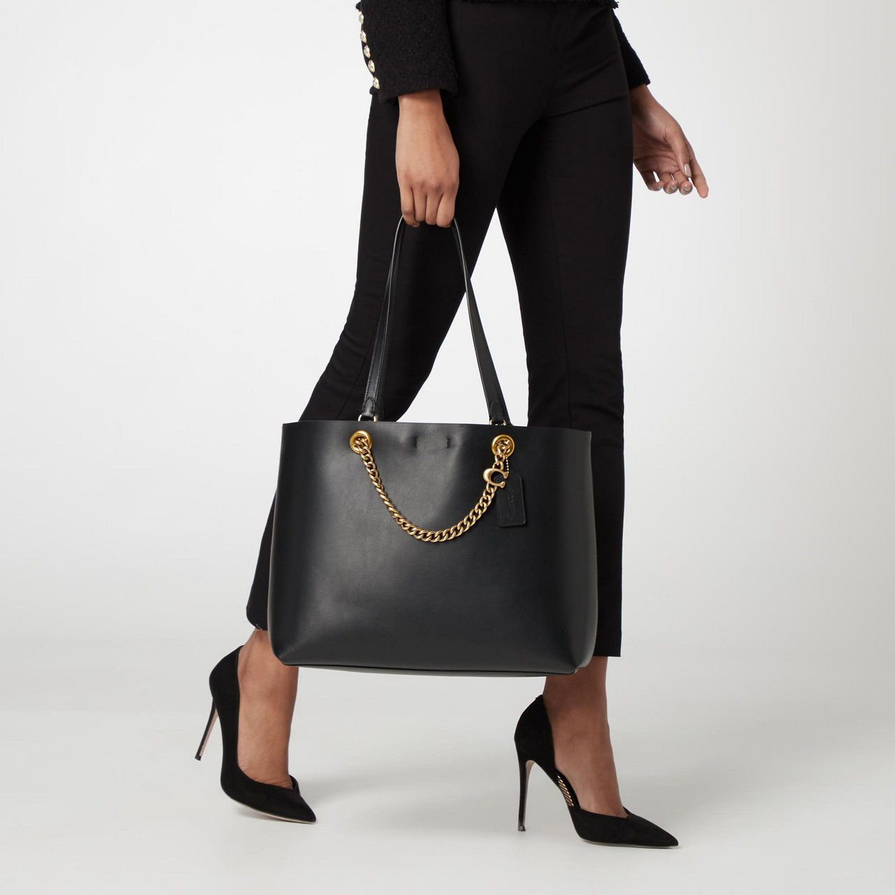 Signature chain central online tote coach