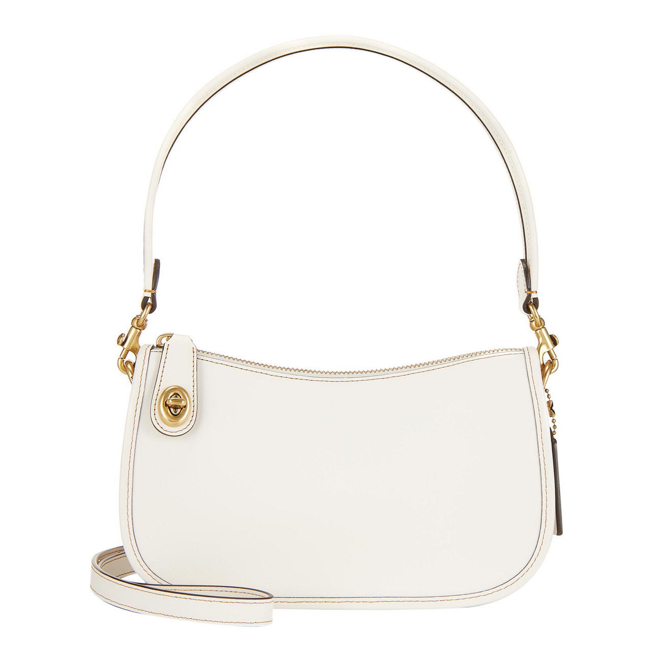 Coach leather swinger online shoulder bag