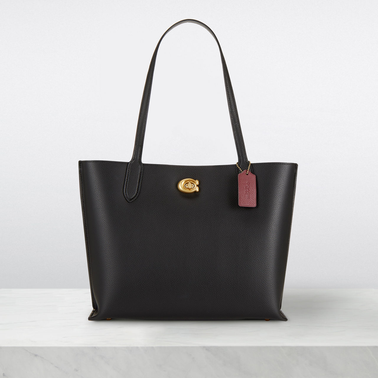 Coach pebbled best sale leather tote