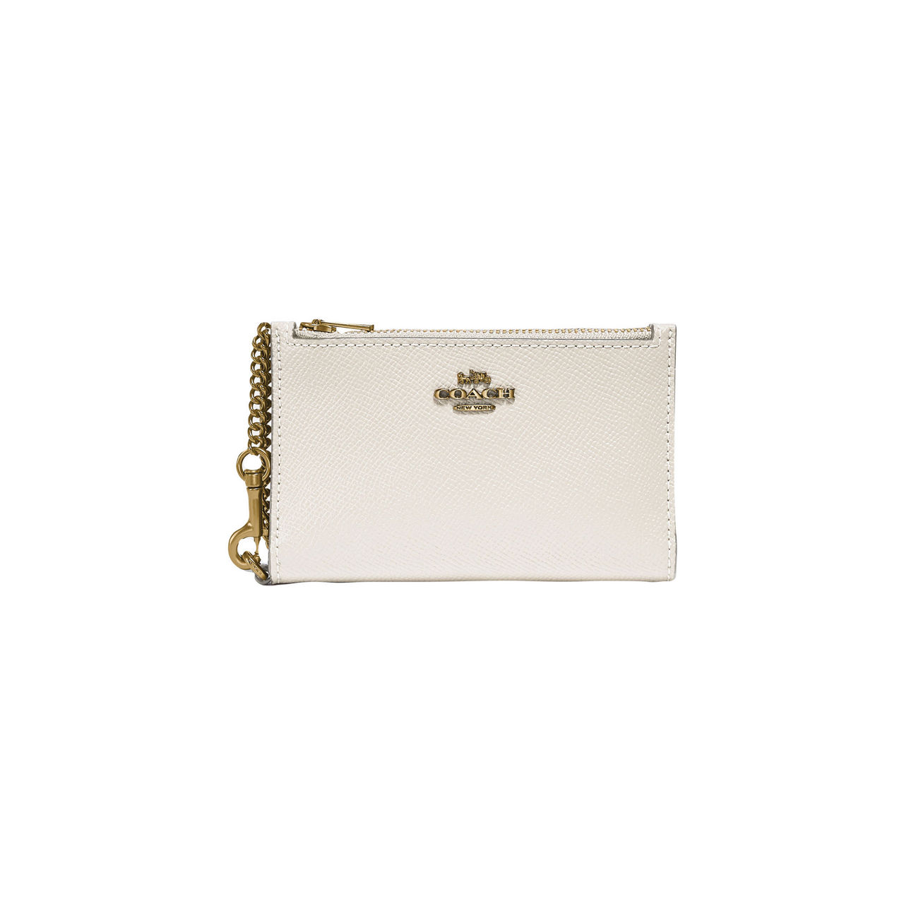 Coach zip discount chain card case