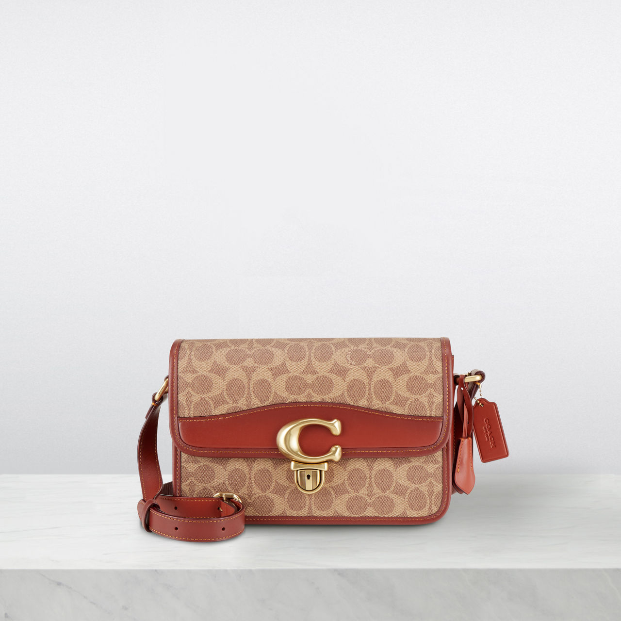 COACH Studio Canvas Signature Shoulder Bag