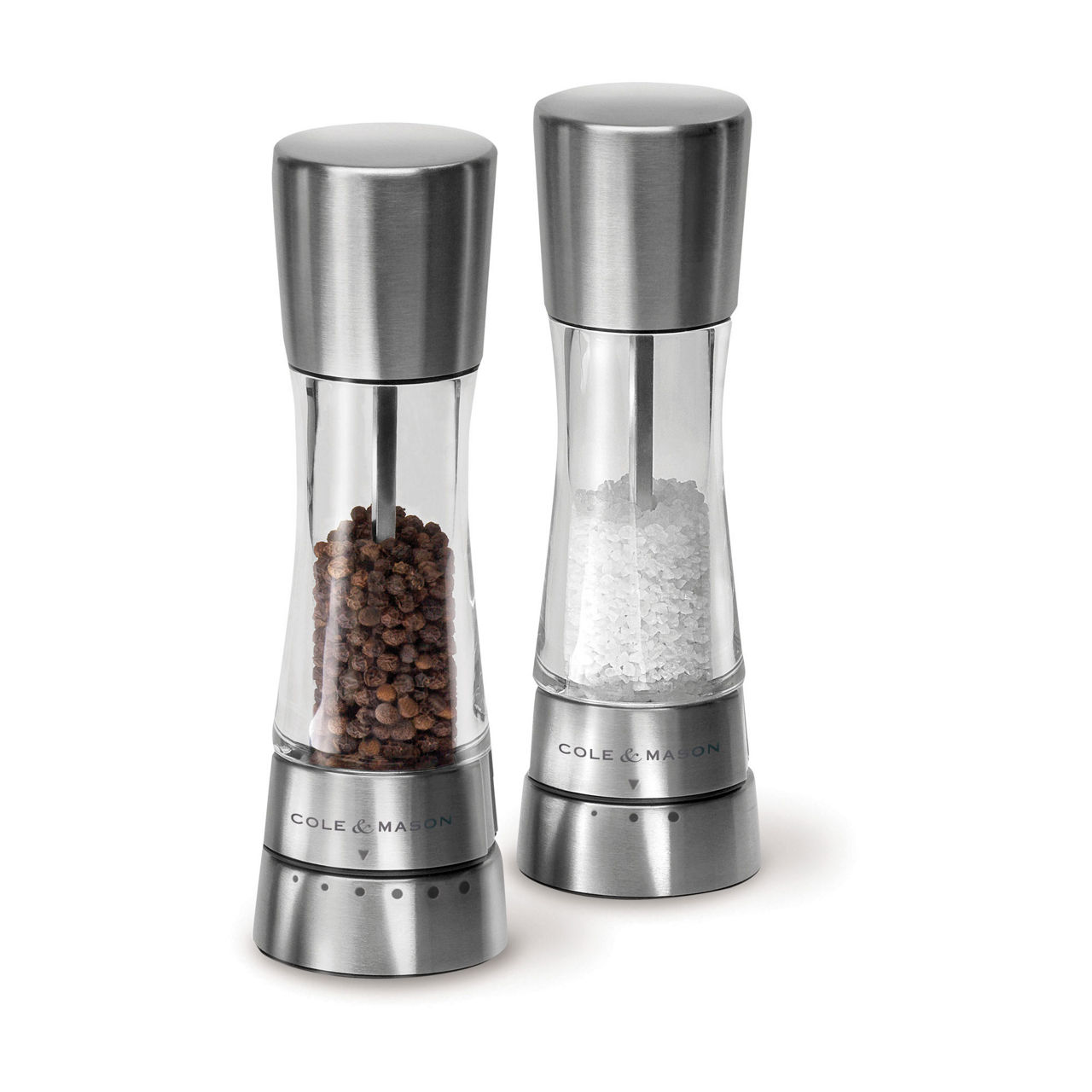 Cole & Mason Warwick Inverta Salt & Pepper Mill Gift Set, Acrylic