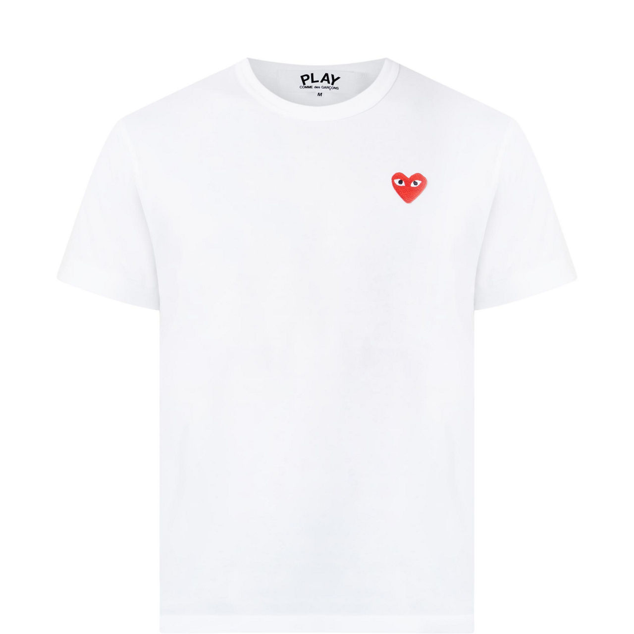 COMME DES GAR ONS PLAY Heart Logo T Shirt