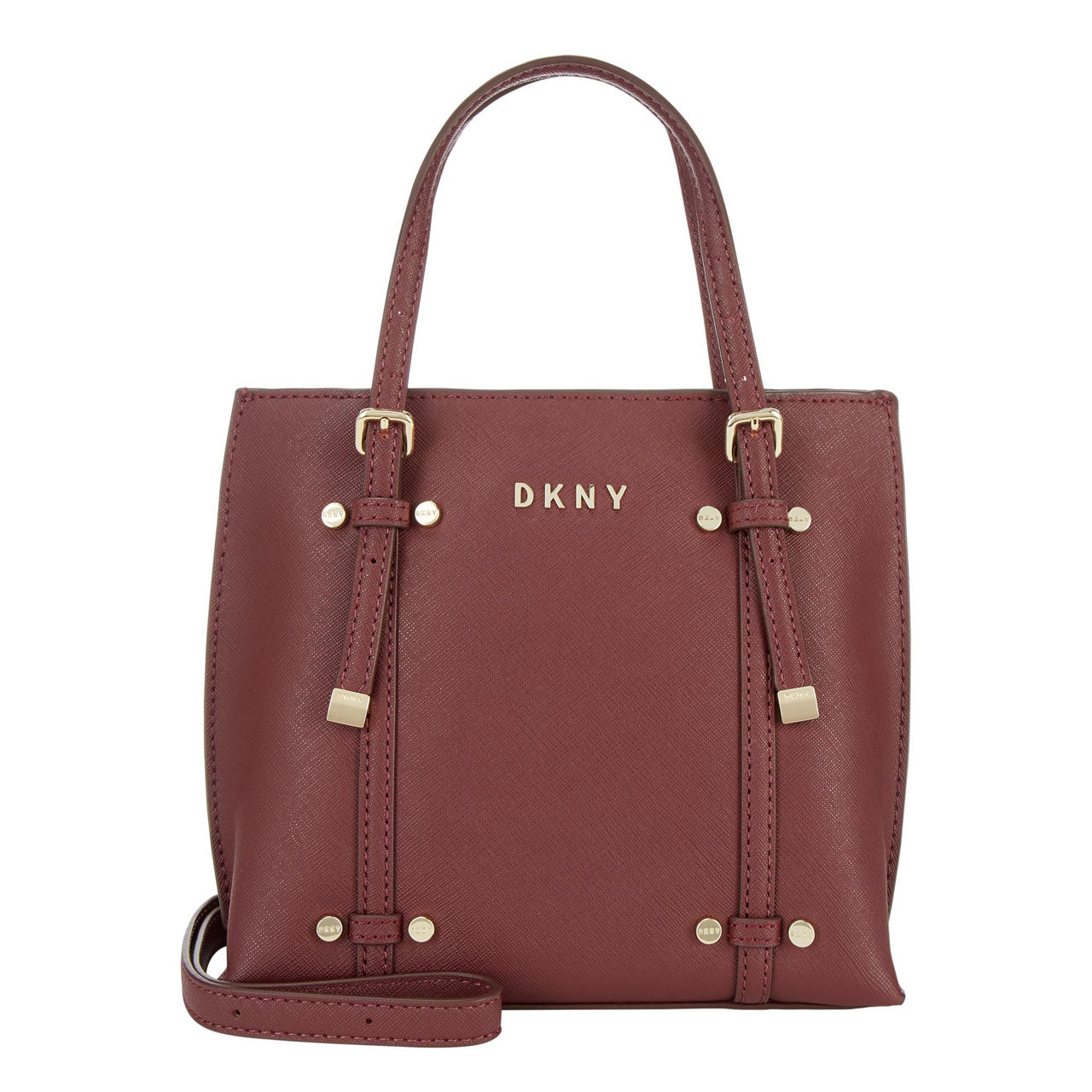 DKNY Logo Mini Crossbody Bag Aged Wine