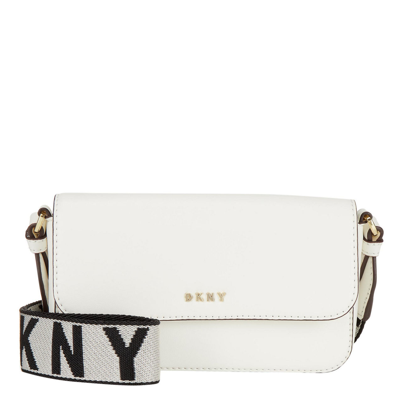 Womens Winona Logo Strap Crossbody Bag White