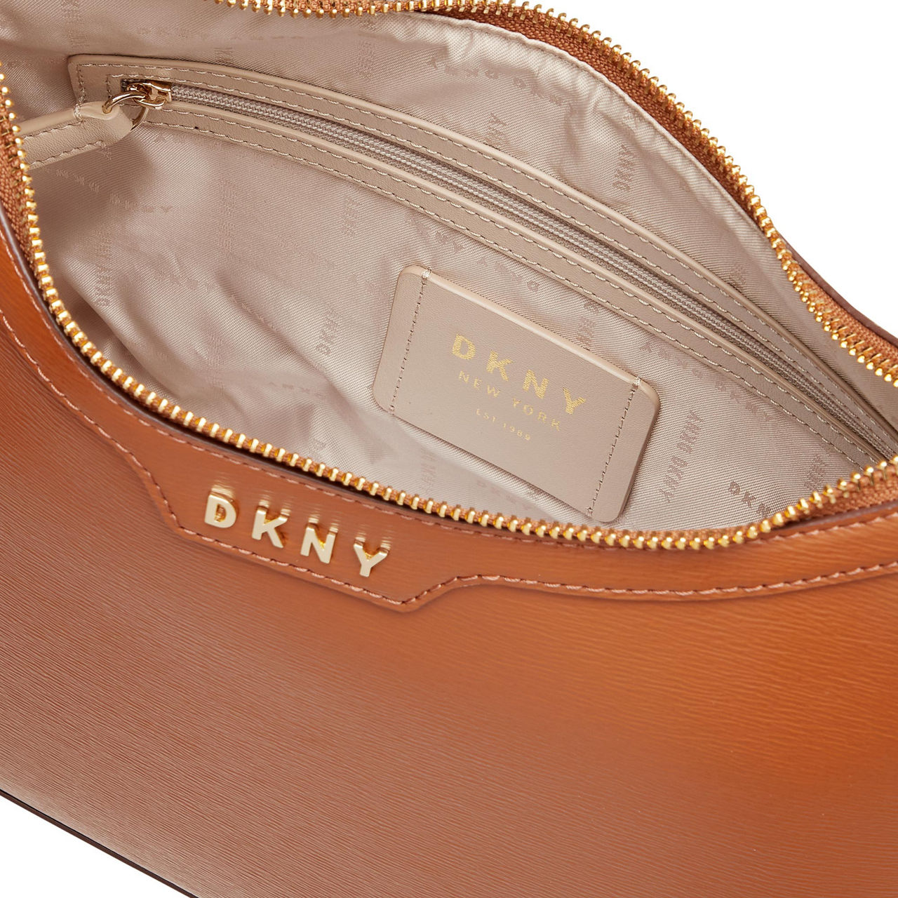 DKNY Polly Hobo Shoulder Bag Caramel