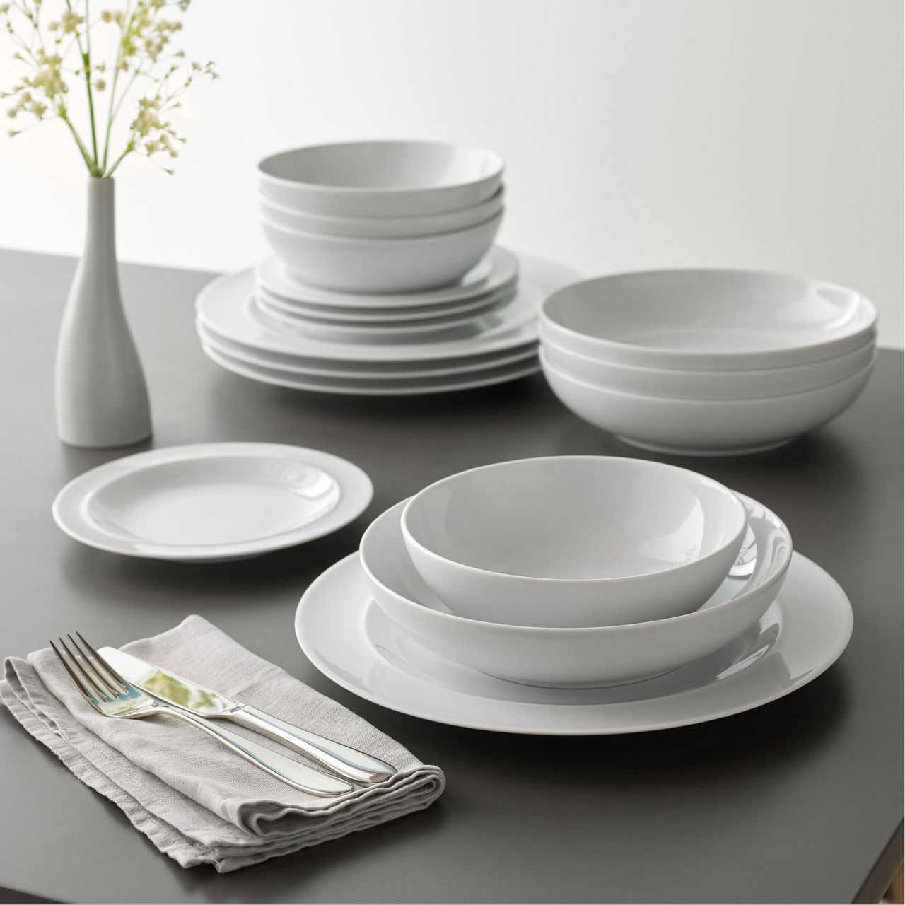 DENBY White By Denby Dinner Plate