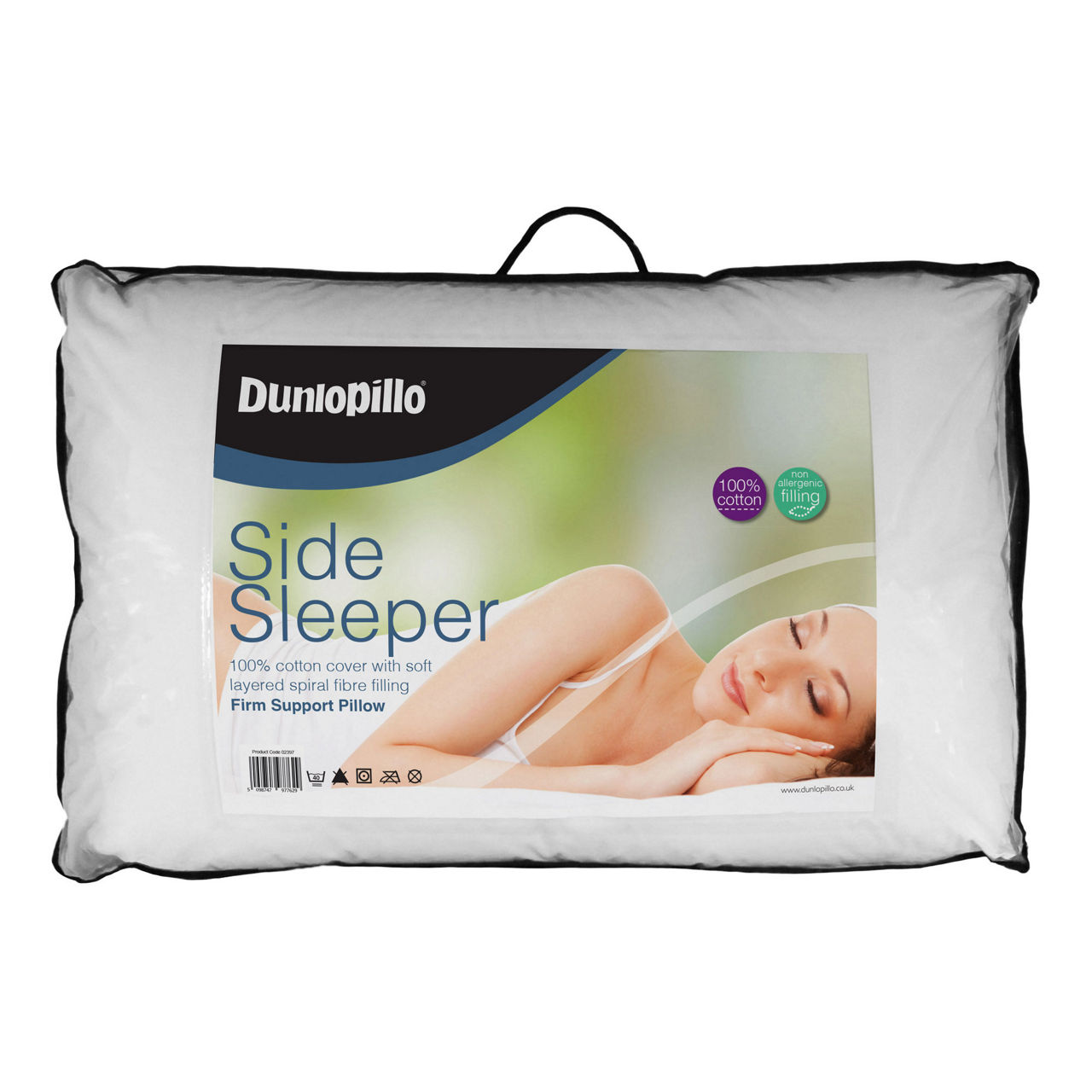 Dunlopillo microfibre support clearance pillow