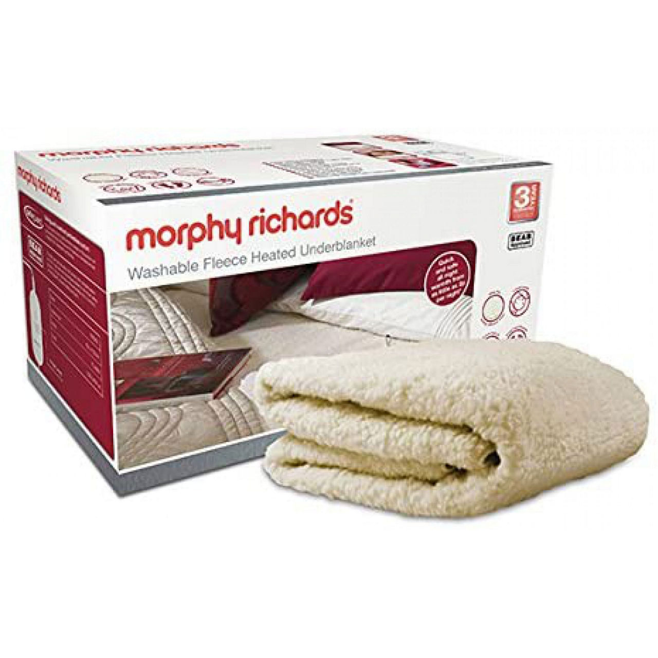 Morphy richards washable heated underblanket sale