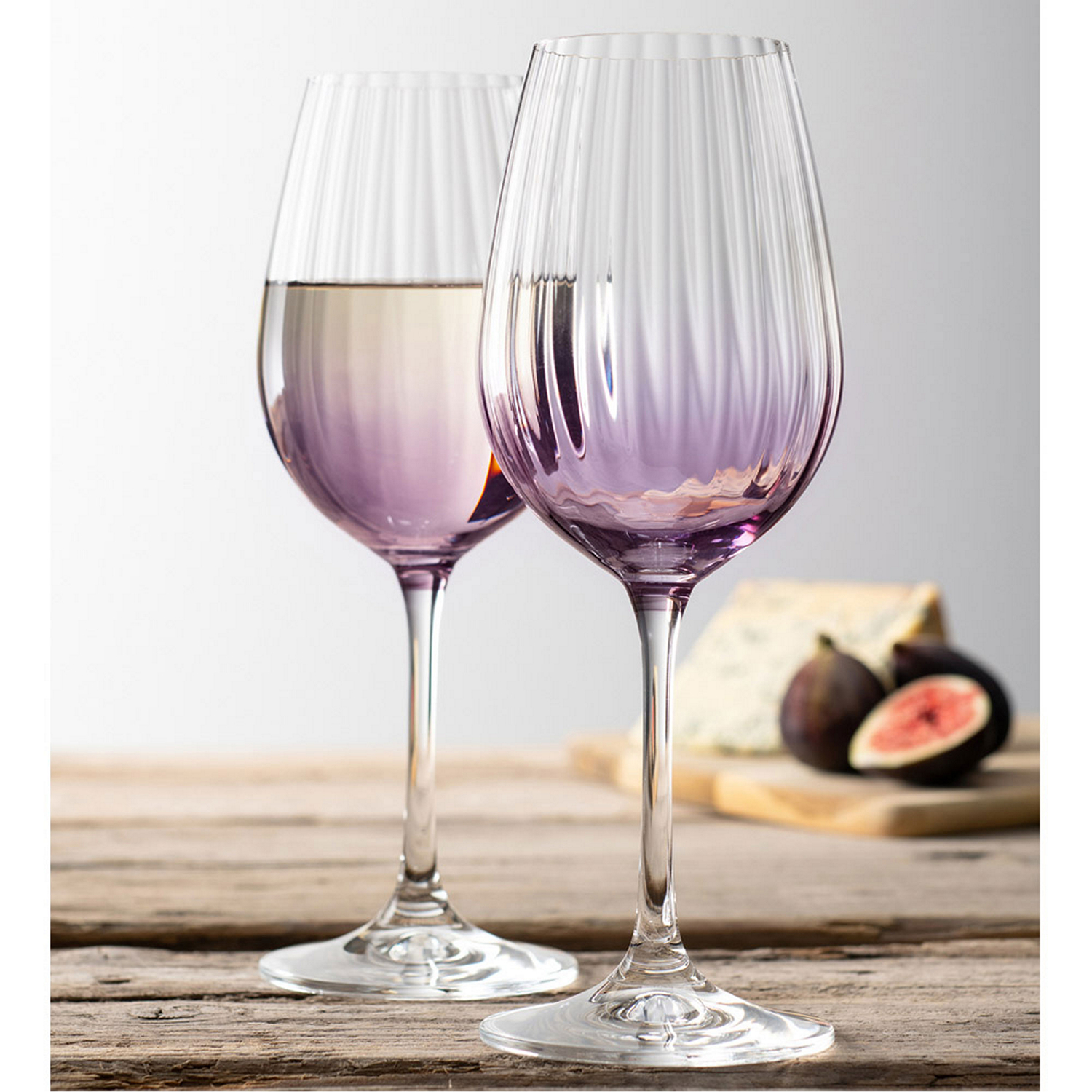 Erne Set of Two Wine Glasses Amethyst