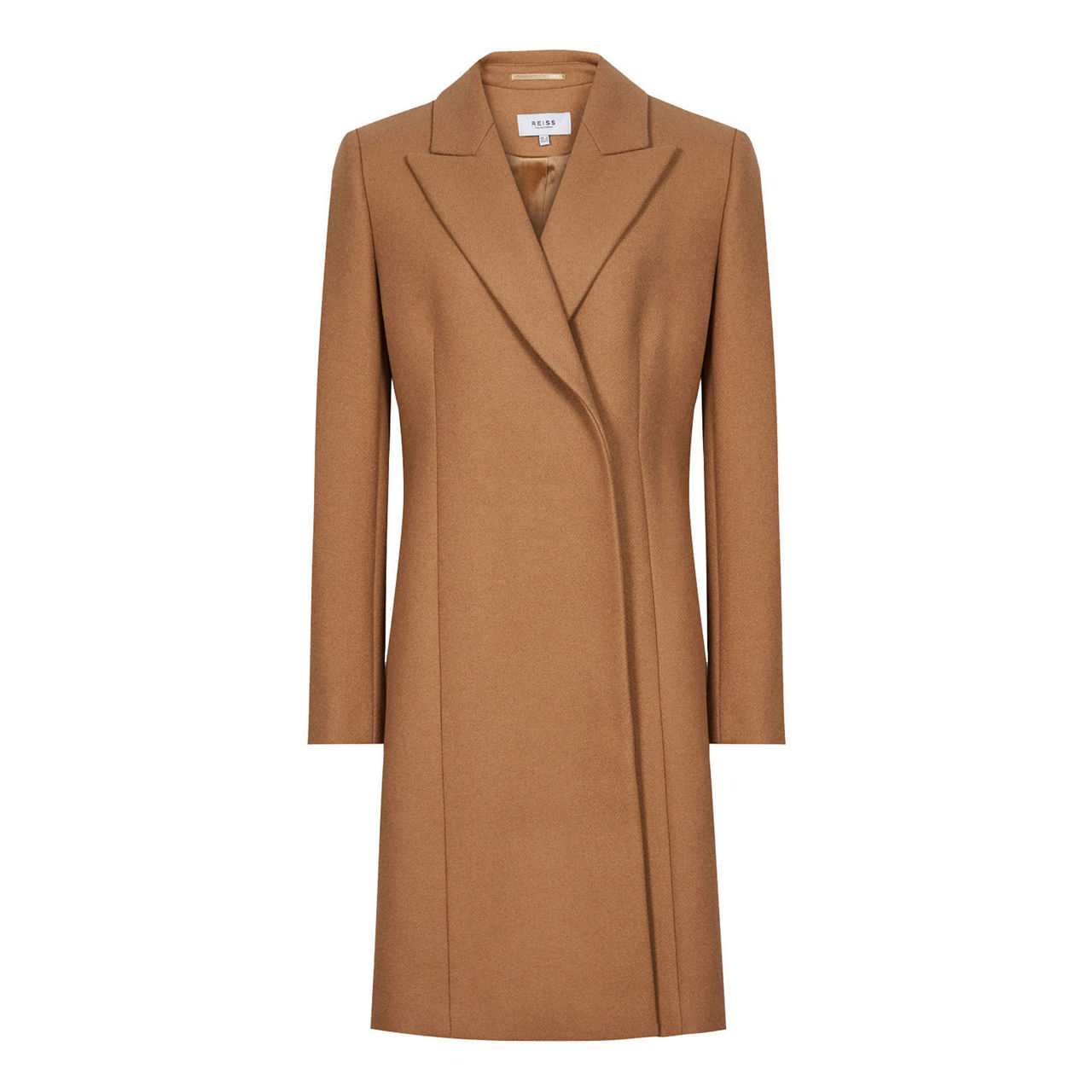 REISS Evie Wool Blend Crombie Coat