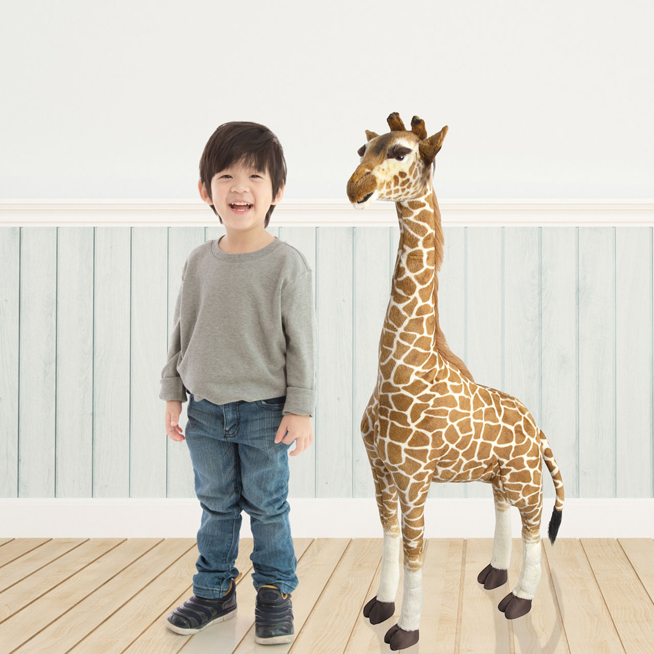 FAO SCHWARZ Plush Giraffe 48 Inches